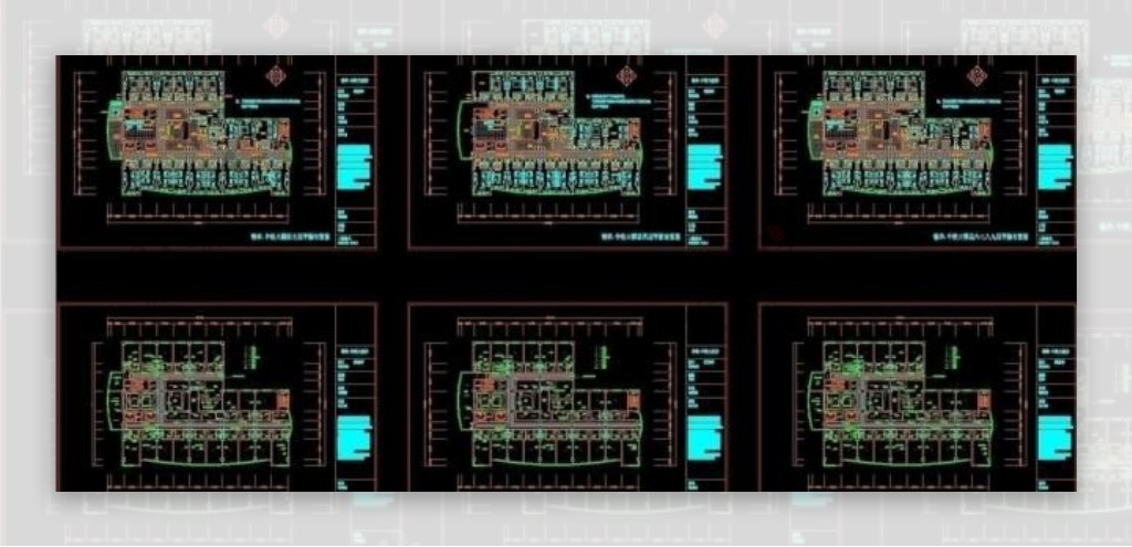 五星级酒店cad施工图图片