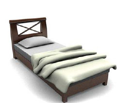 国外床3d模型家具效果图97