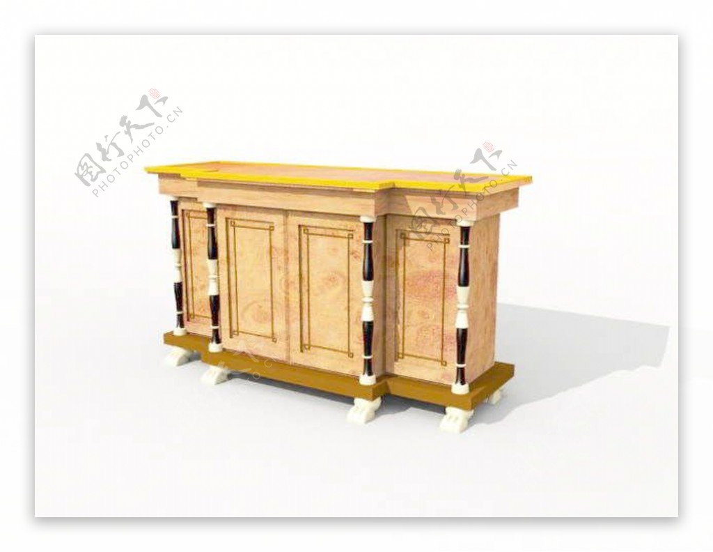 欧式柜子3d模型家具3d模型48