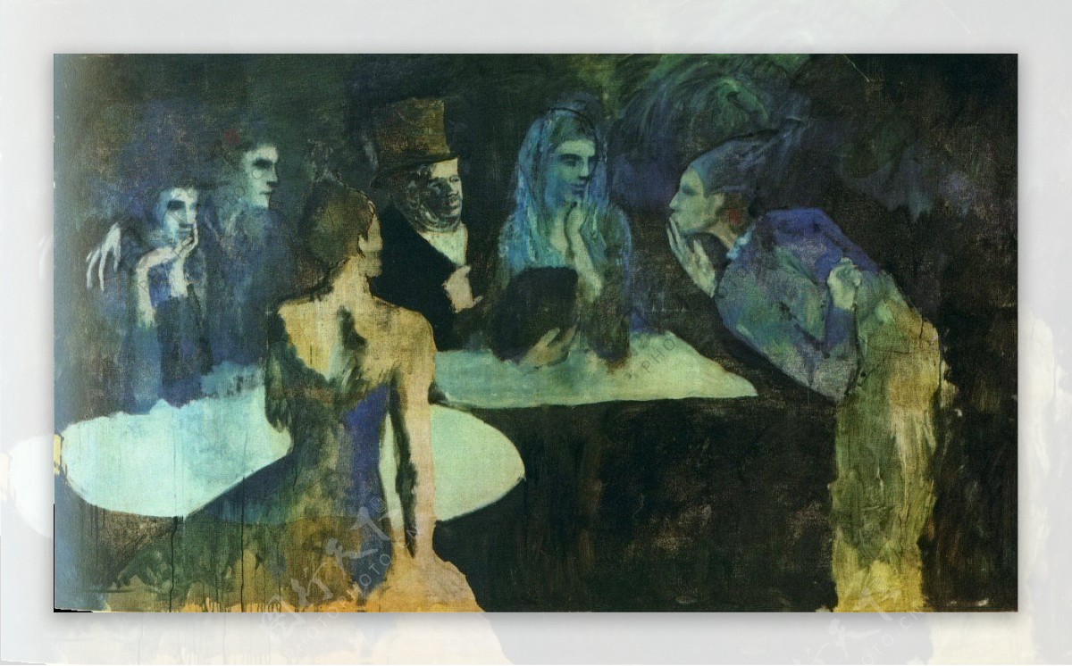 1904LesNocesdePierrette西班牙画家巴勃罗毕加索抽象油画人物人体油画装饰画