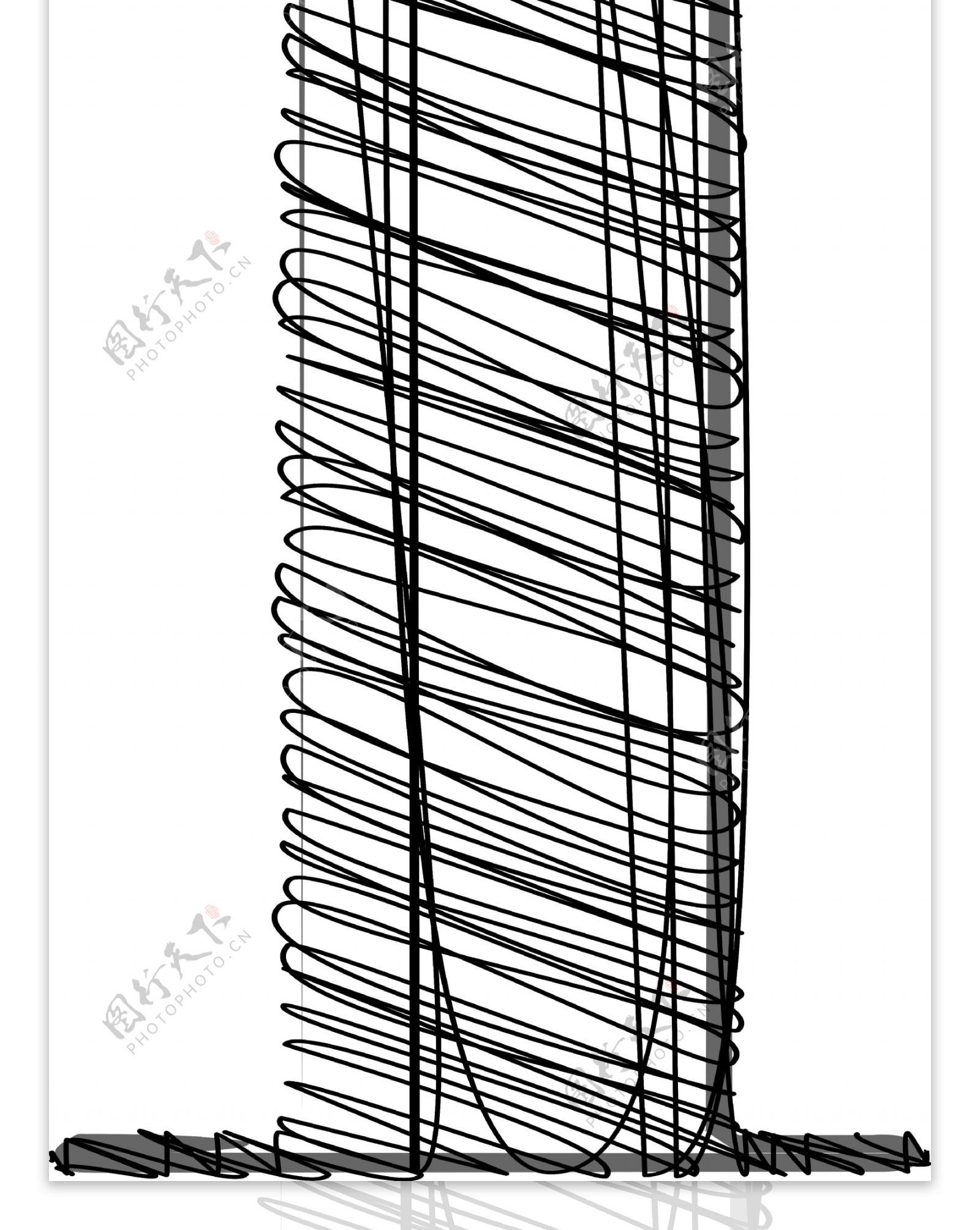 手绘字体矢量插画