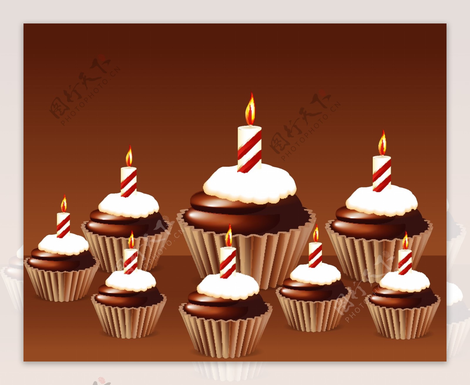 生日蛋糕蜡烛蛋挞BIRTHDAY