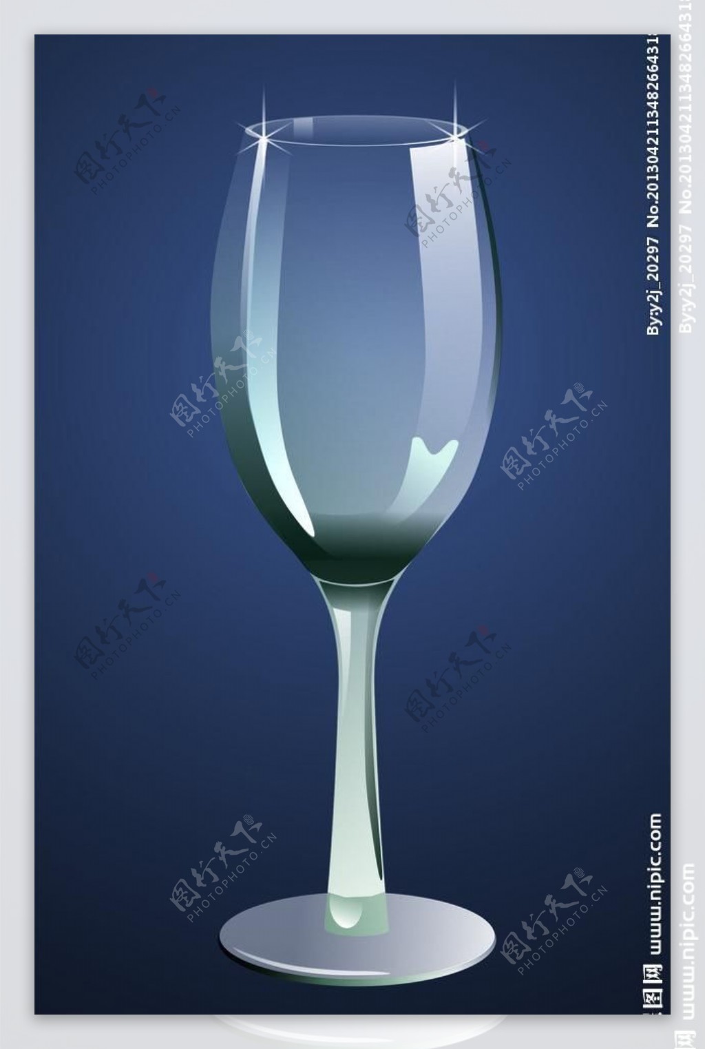 玻璃杯矢量图图片