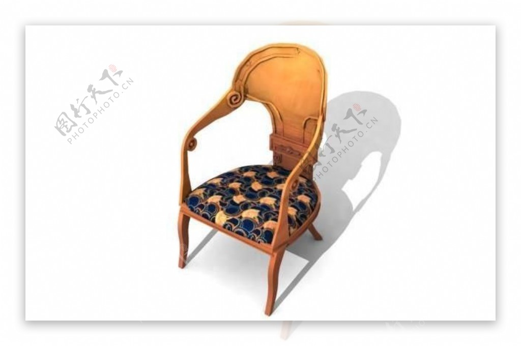 欧式家具椅子0103D模型