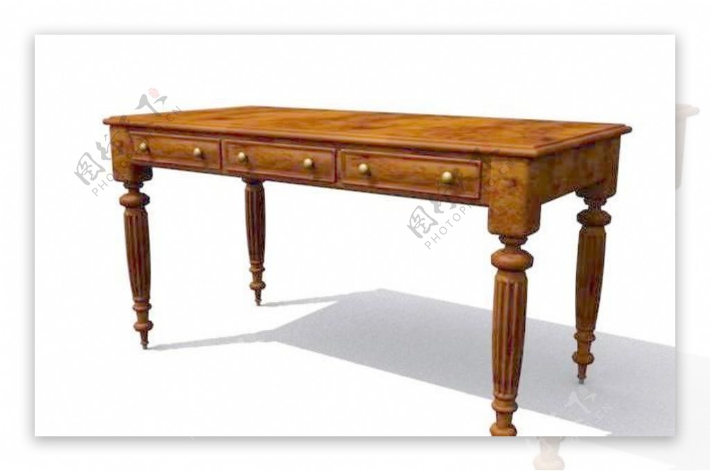 欧式家具桌子0143D模型