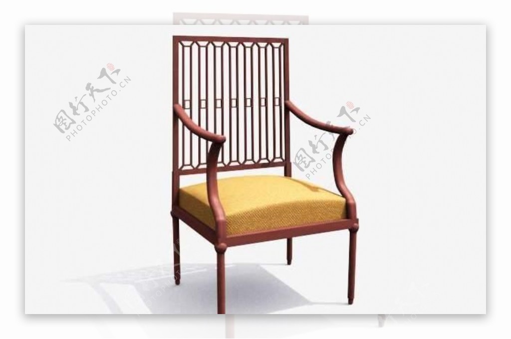 欧式家具椅子0363D模型