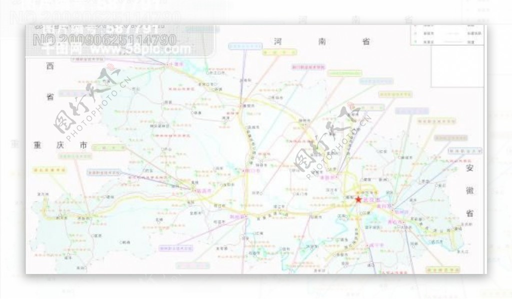 湖北省交通矢量地图