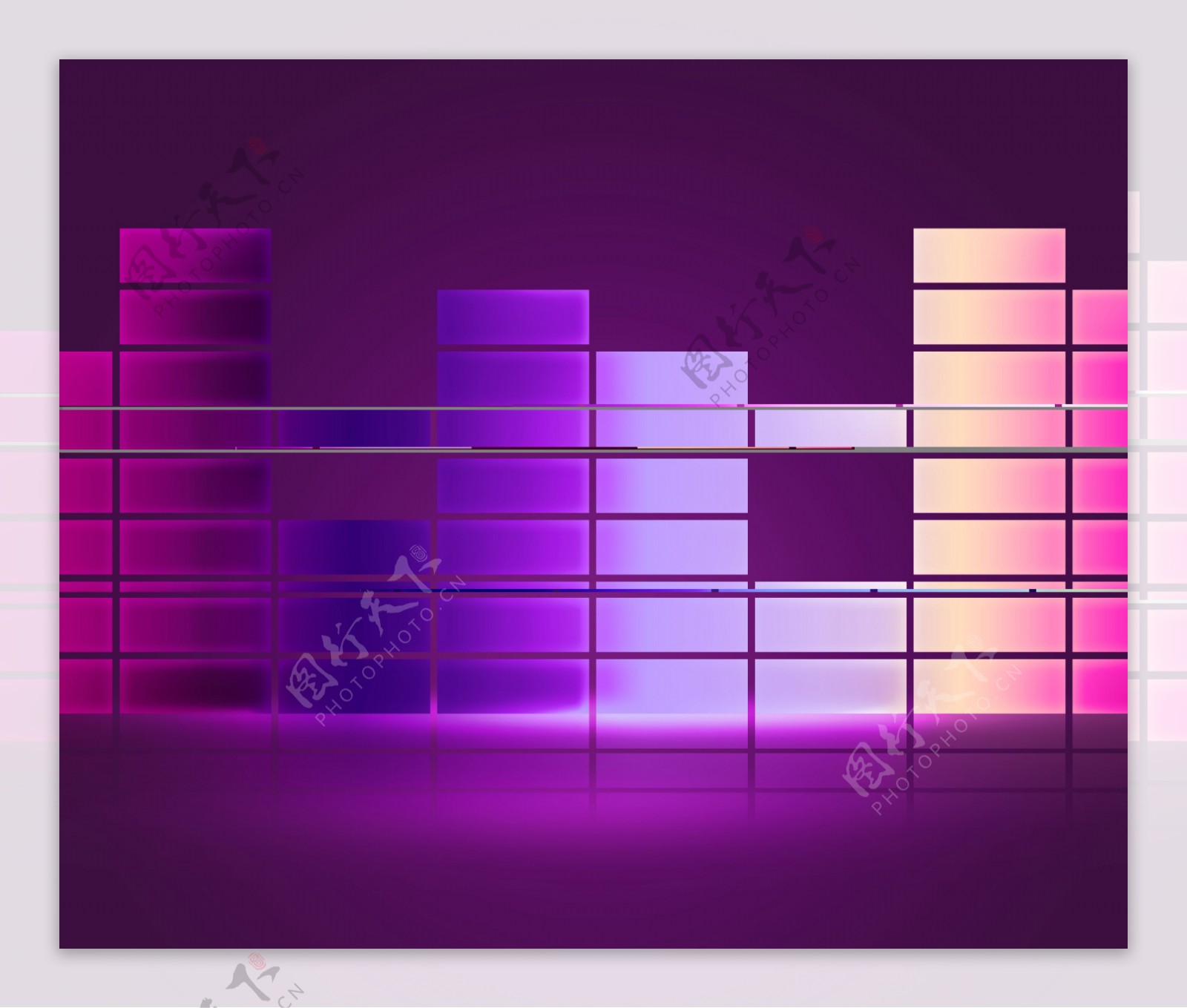均衡器的紫罗兰色的背景音乐