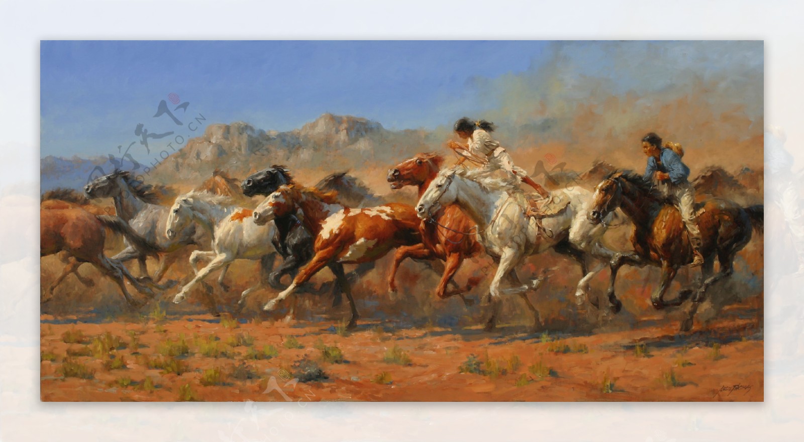 Western334高清西方现代人物油画国外油画人物油画作品