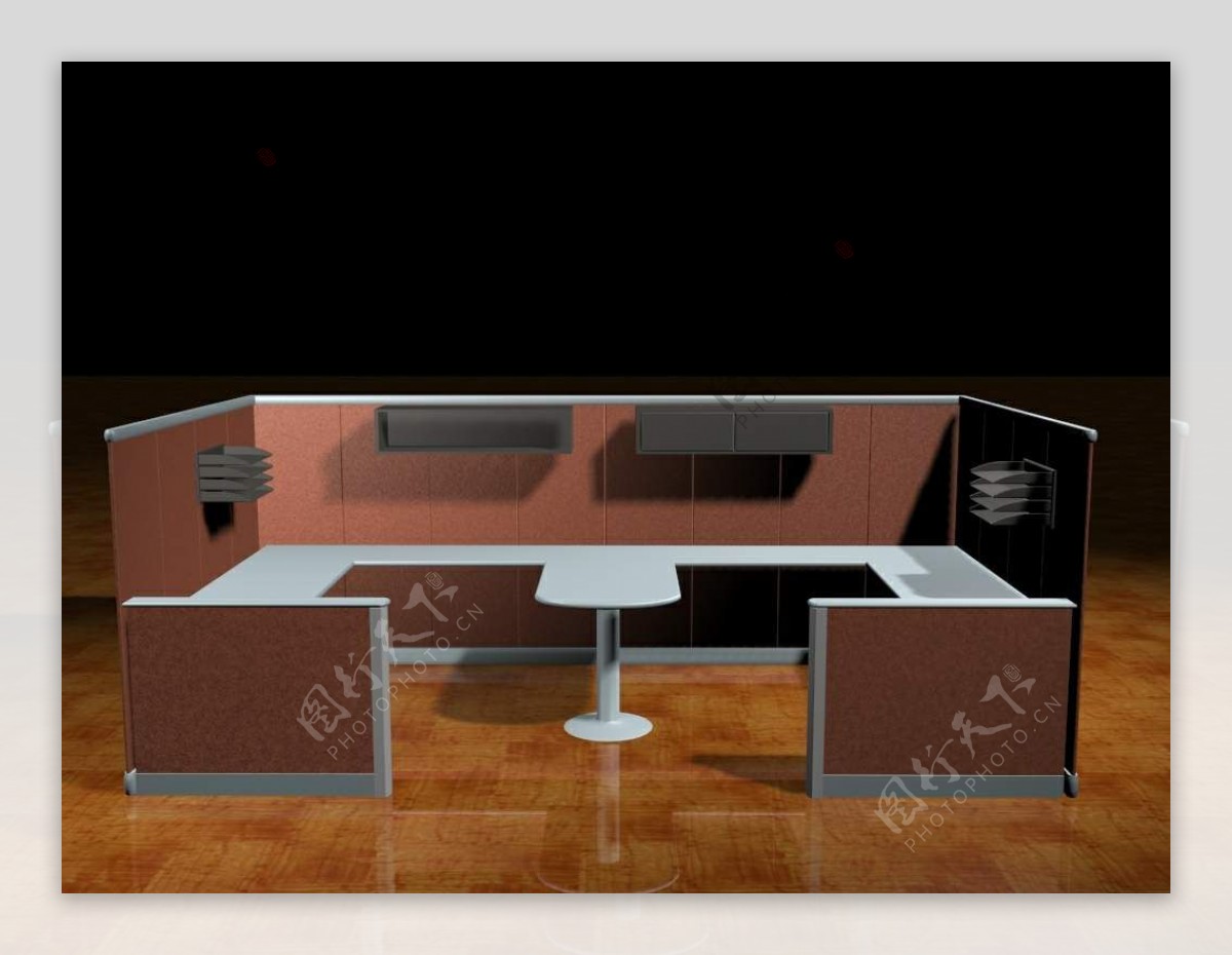 办公家具办公桌3d模型3d模型9