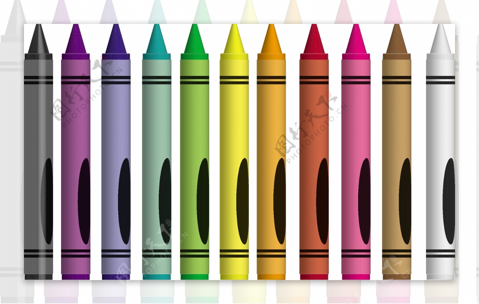 学习用品彩色蜡笔