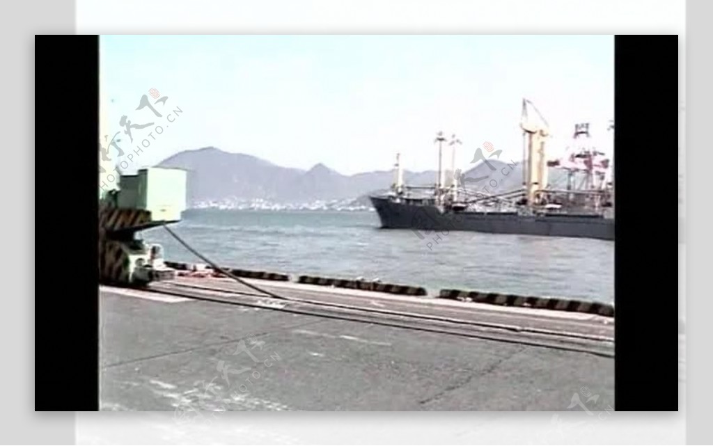 海上轮船背景视频图片