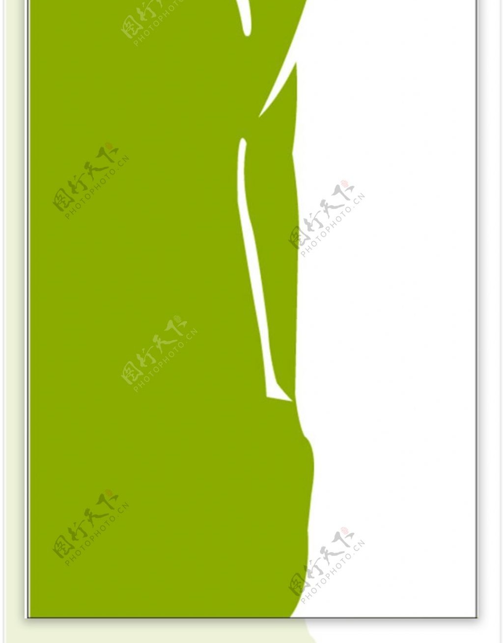 绿色系X展架展板易拉宝设计效果图