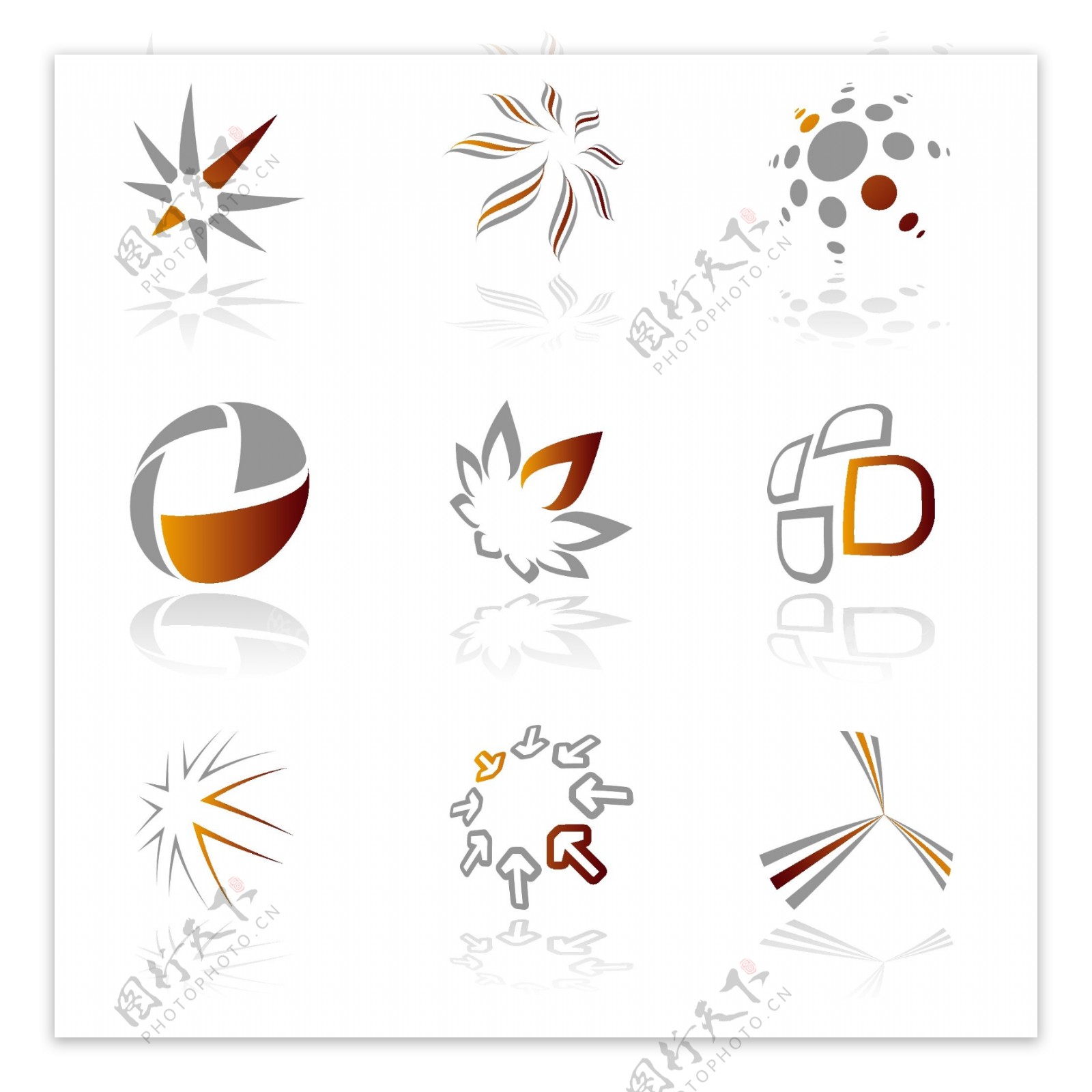 web2.0风格矢量logo模版系列十二