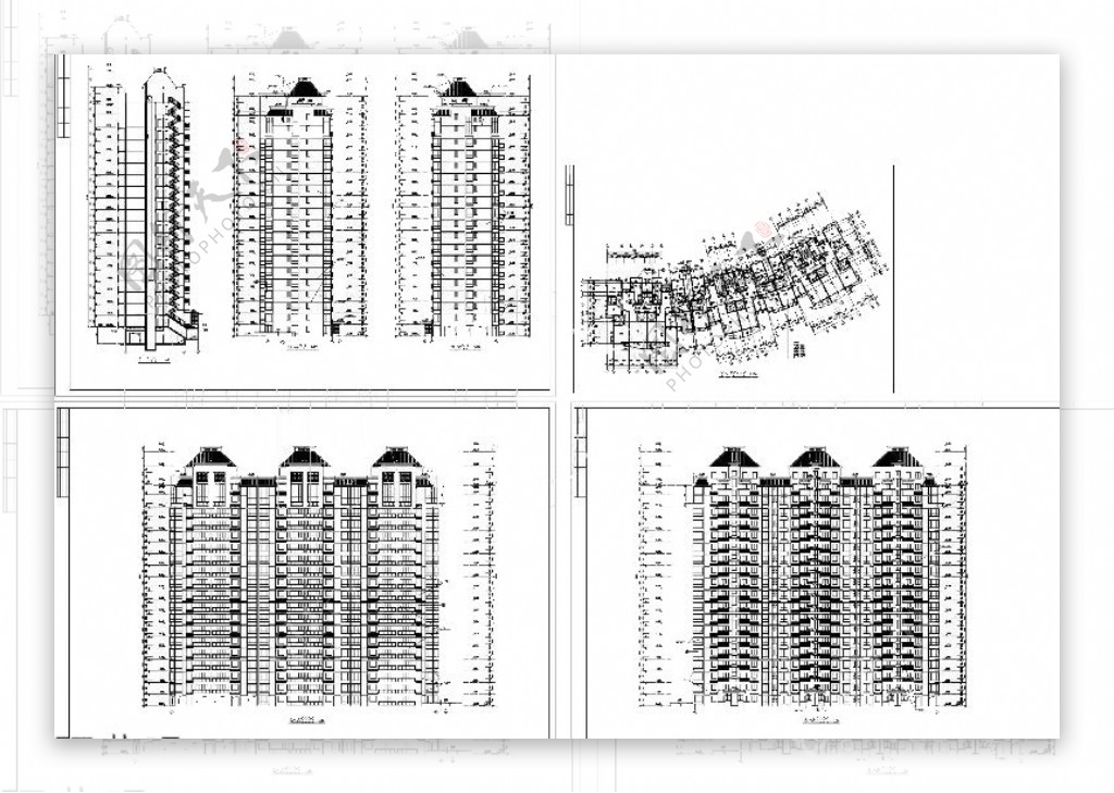 高层住宅规划设计cad图纸