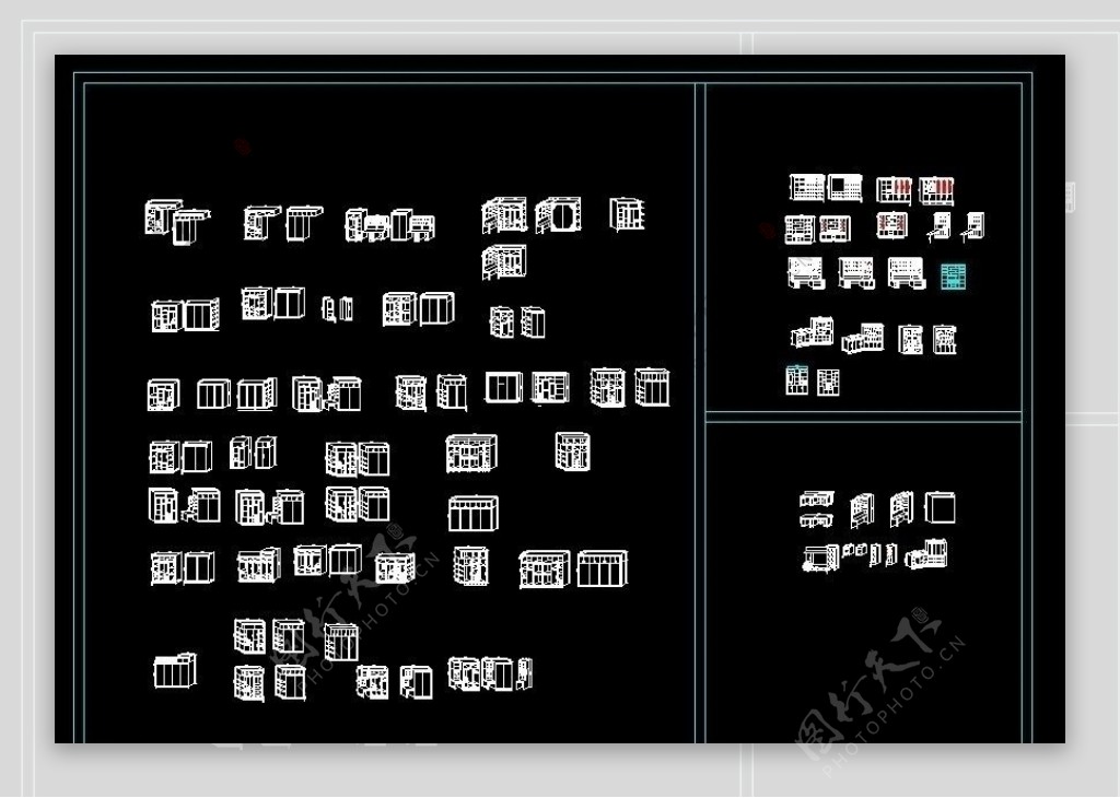 CAD衣柜平面图图片