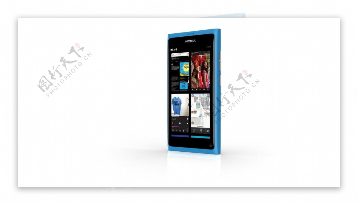 诺基亚N9手机蓝色图片