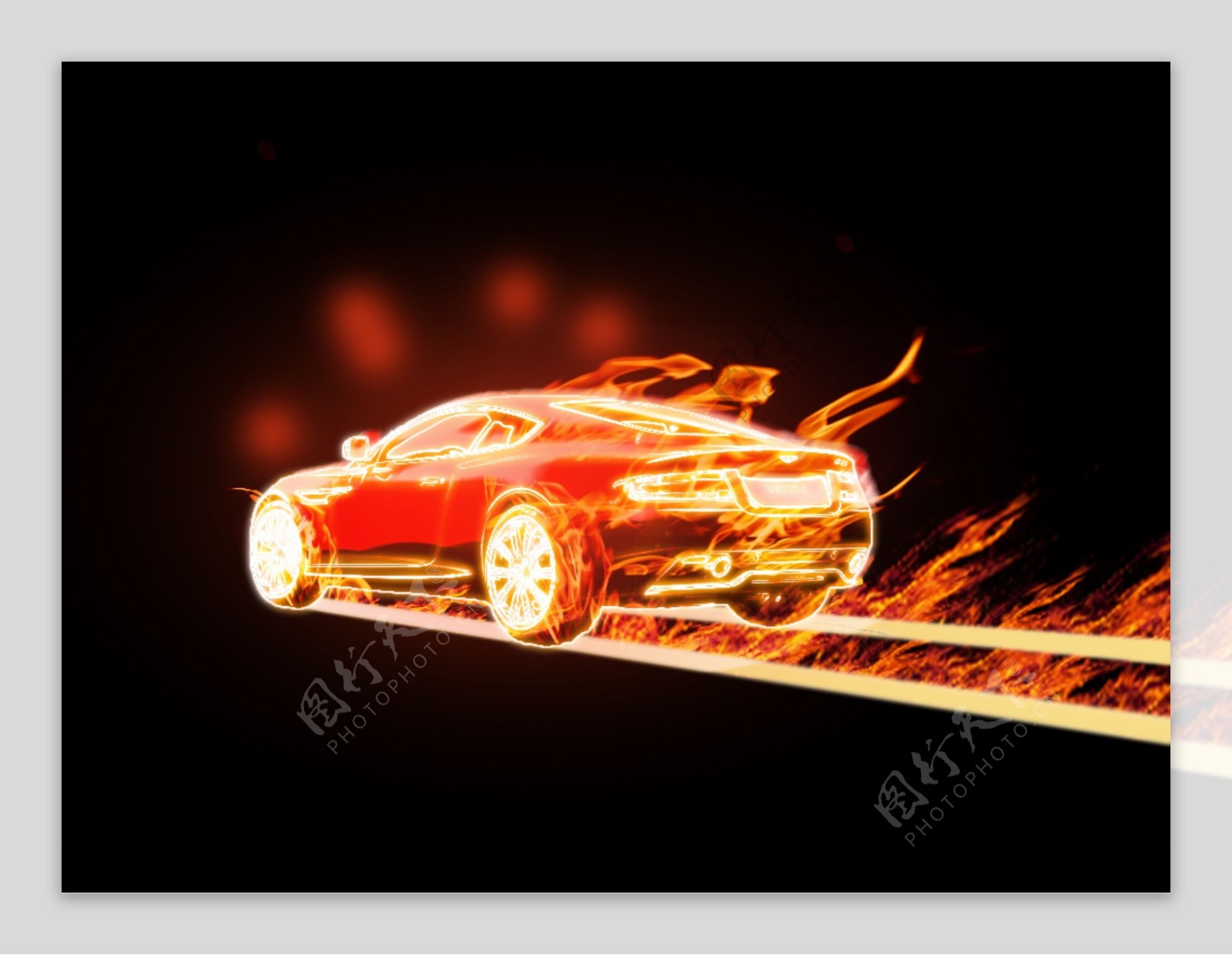 火焰汽车图片