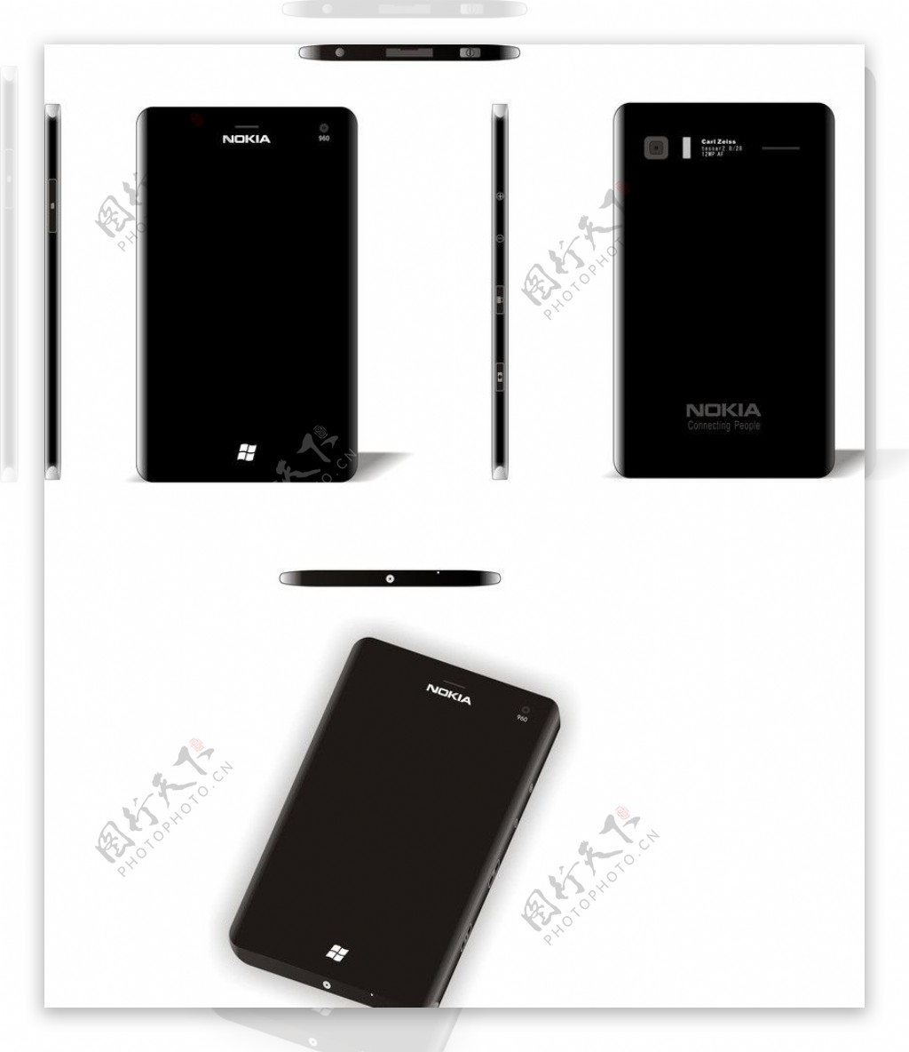 诺基亚概念手机黑色手机图片