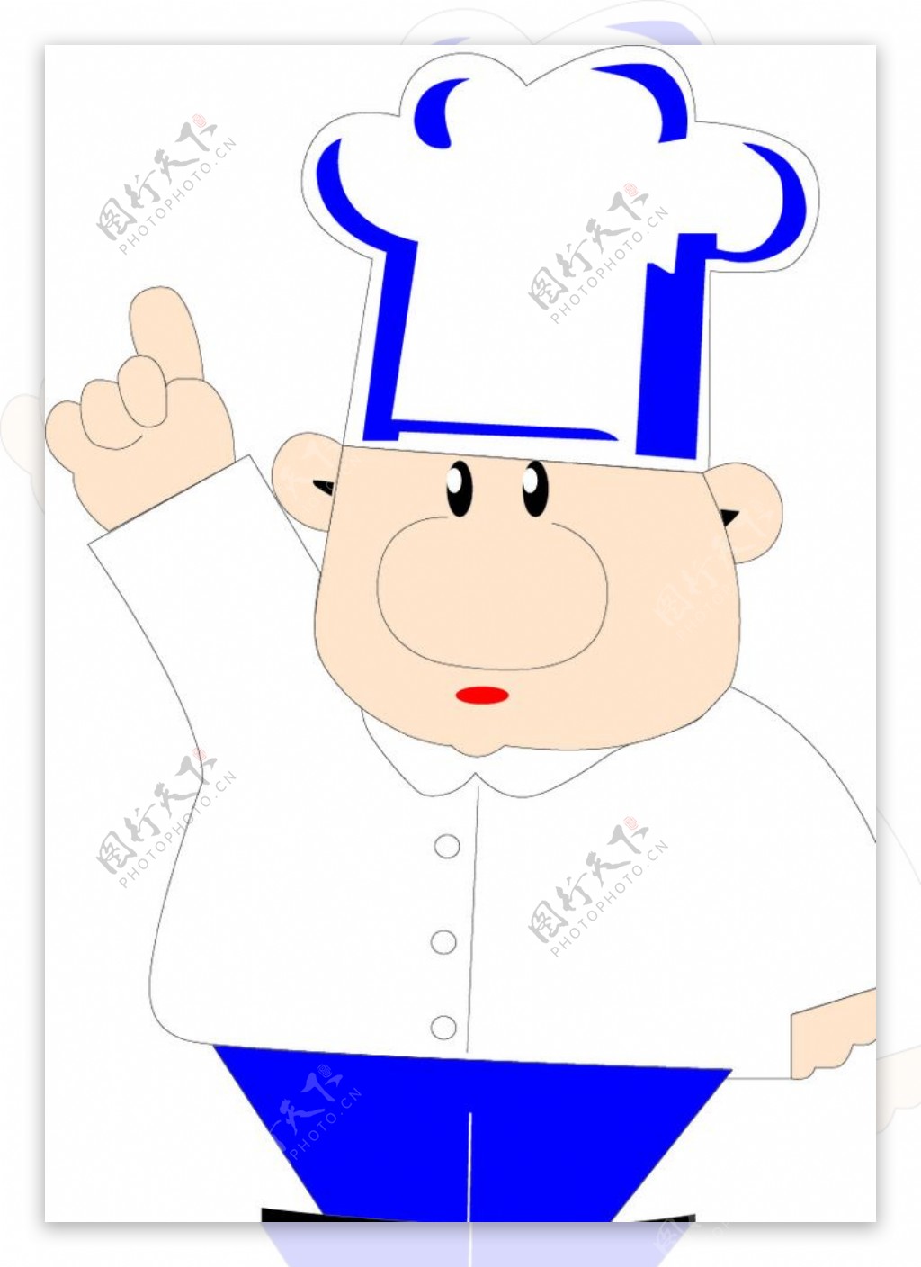 卡通矢量厨师图片