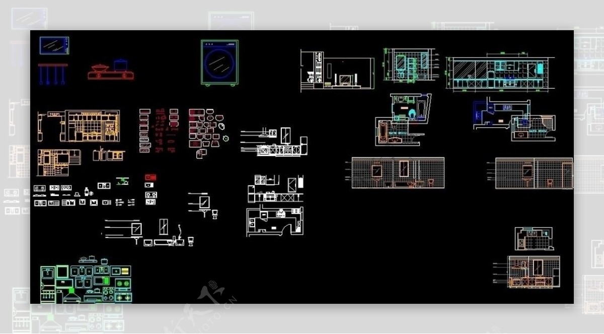 常用CAD图块厨房类图片