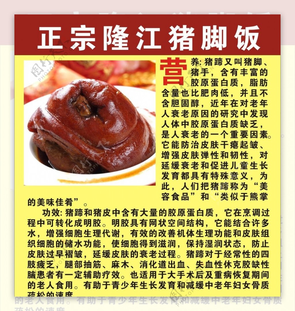 隆江猪脚饭简介图片