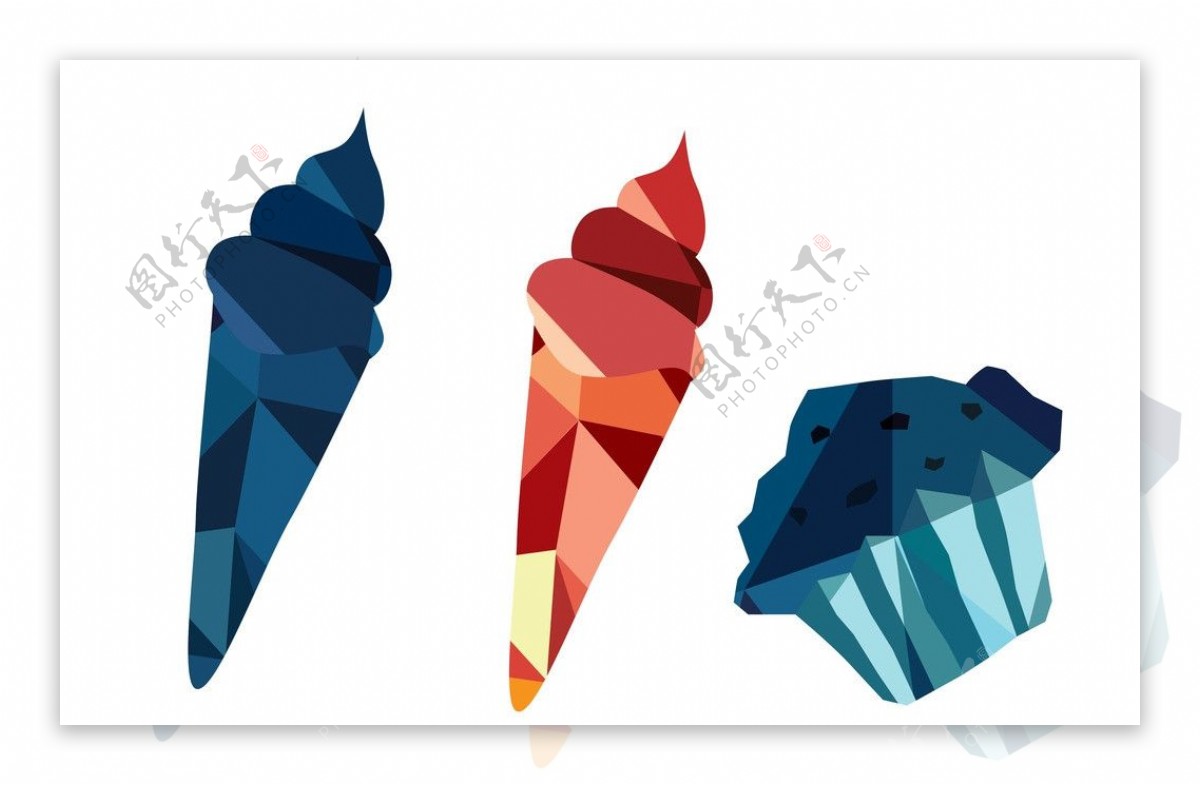 折纸冰淇淋图片