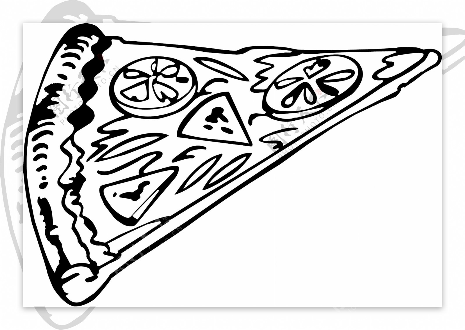 pizza披萨矢量图图片