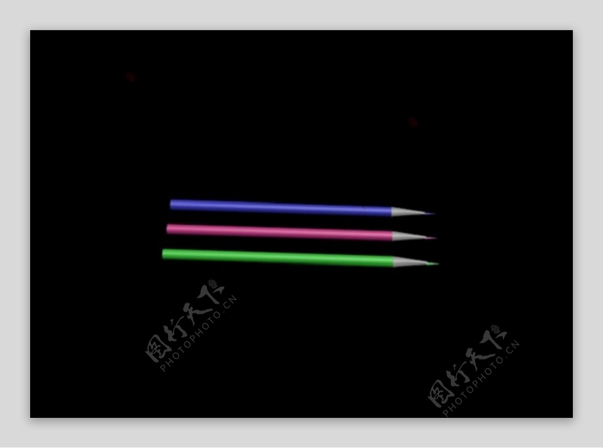 彩色铅笔3dsmax素模图片