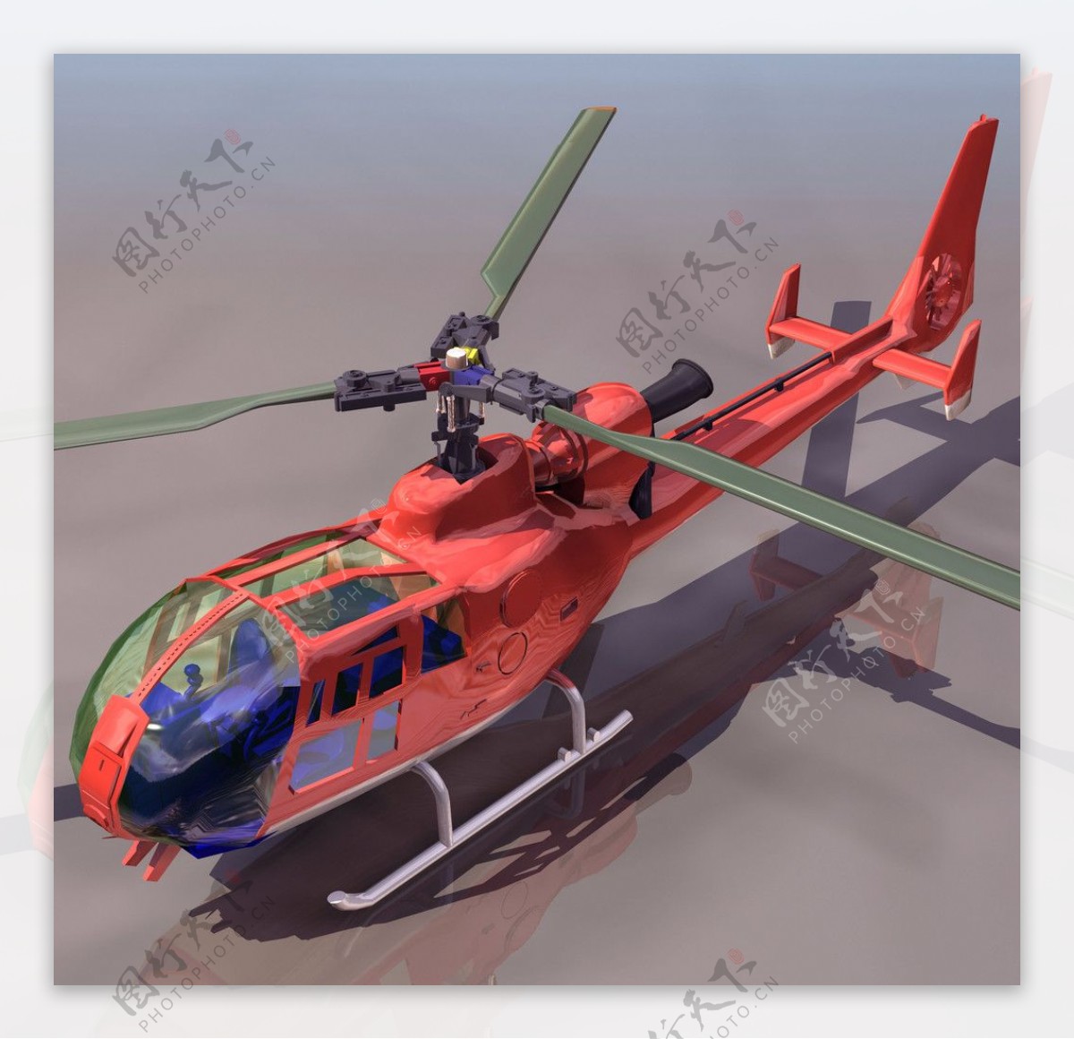 3D模型图库军事武器装备直升机图片