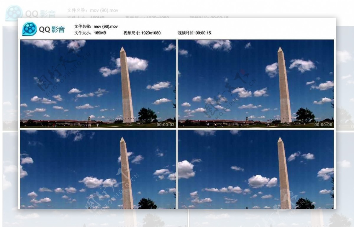 美国国民纪念碑视频实拍素材