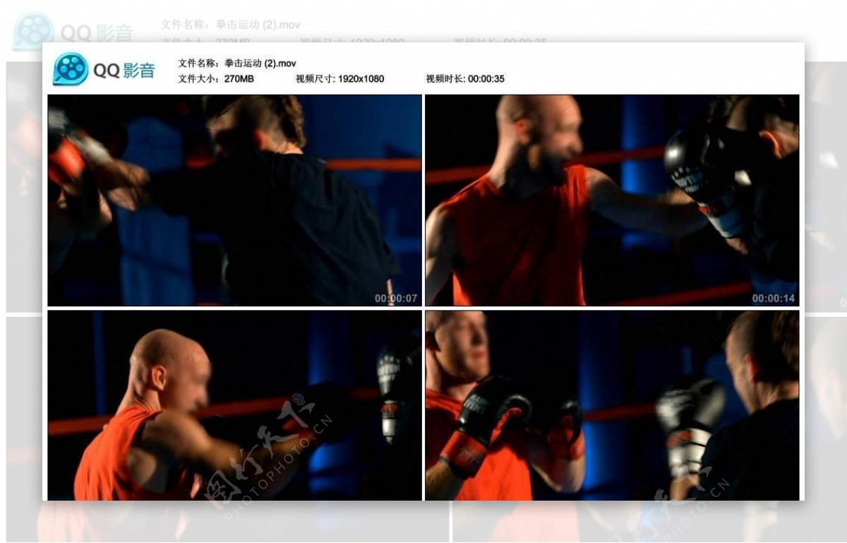 拳击运动高清实拍视频素材