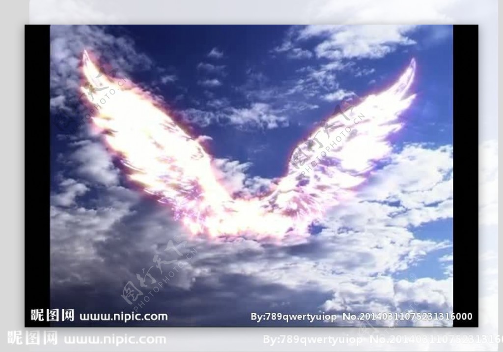 天使翅膀视频素材