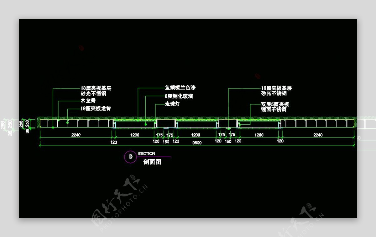 CAD之吧台收银台服务台设计图片