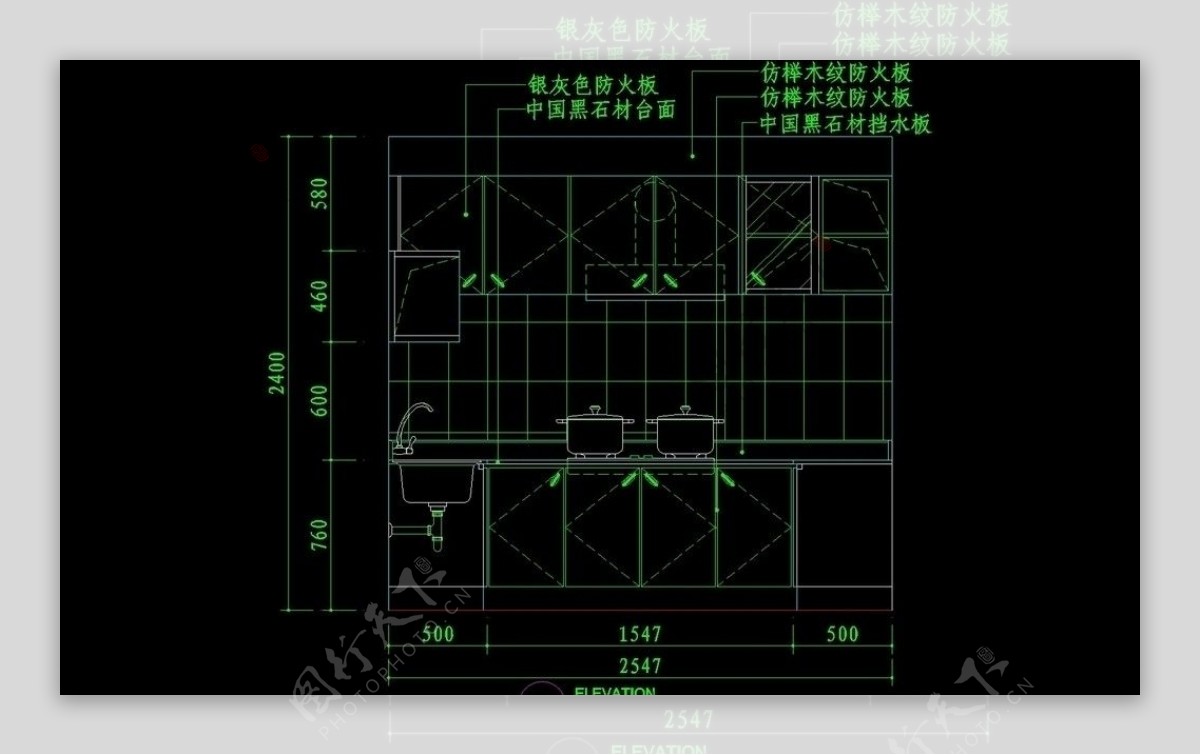 CAD设计之厨房图片