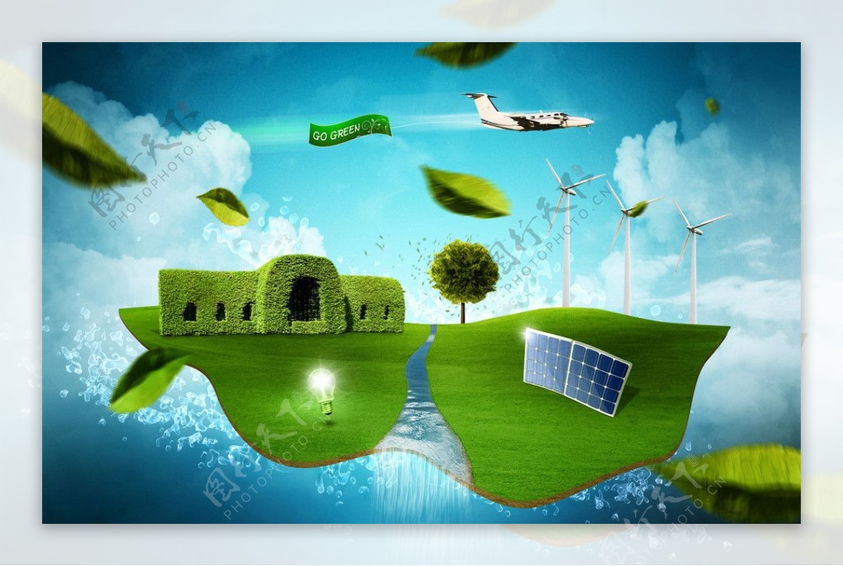绿色生态能源设计图片