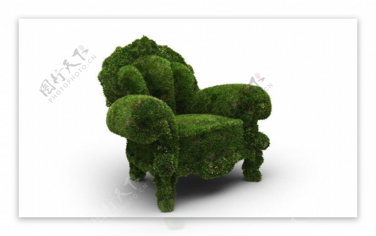 绿色环保素材椅子图片