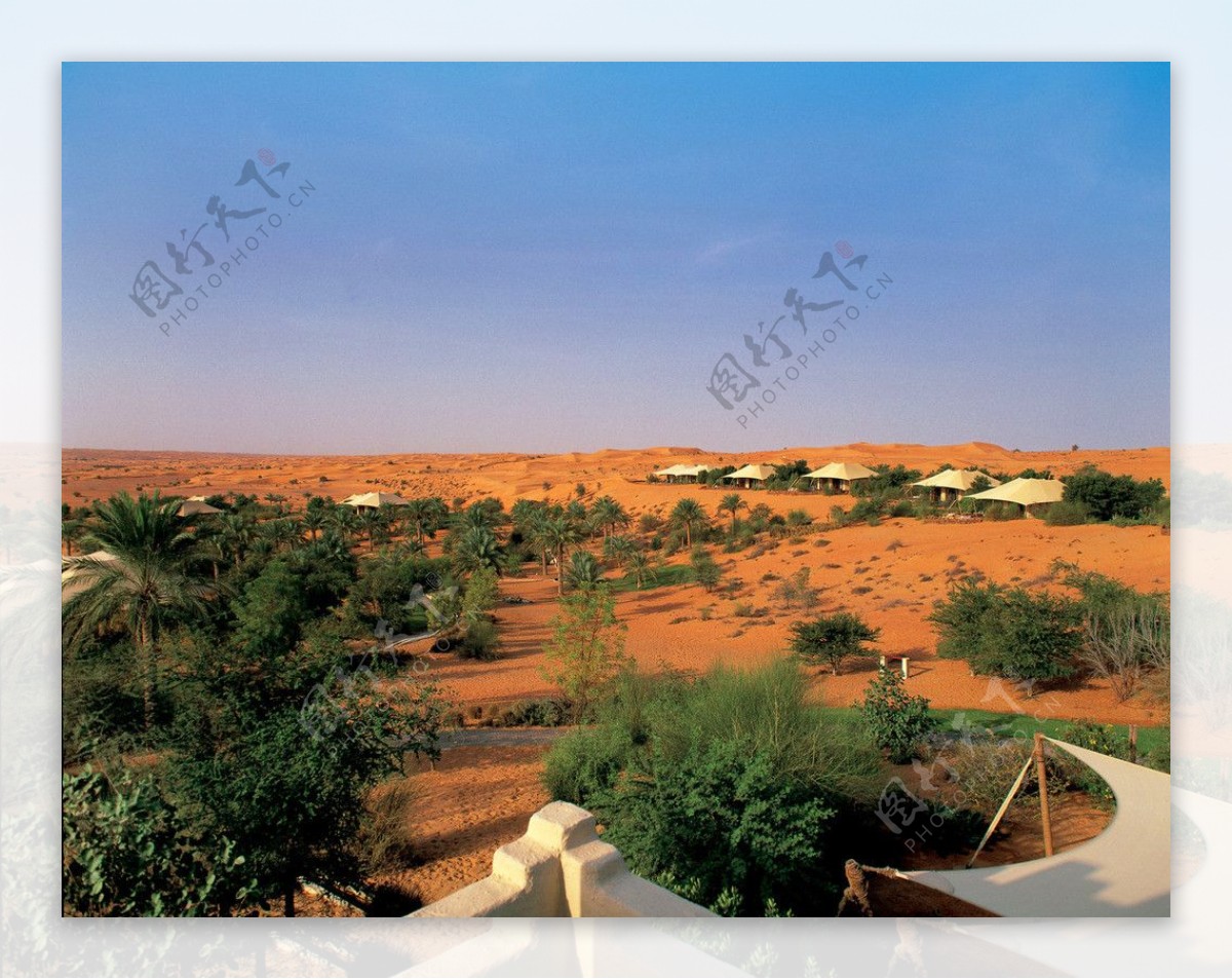 沙漠绿洲建筑图片