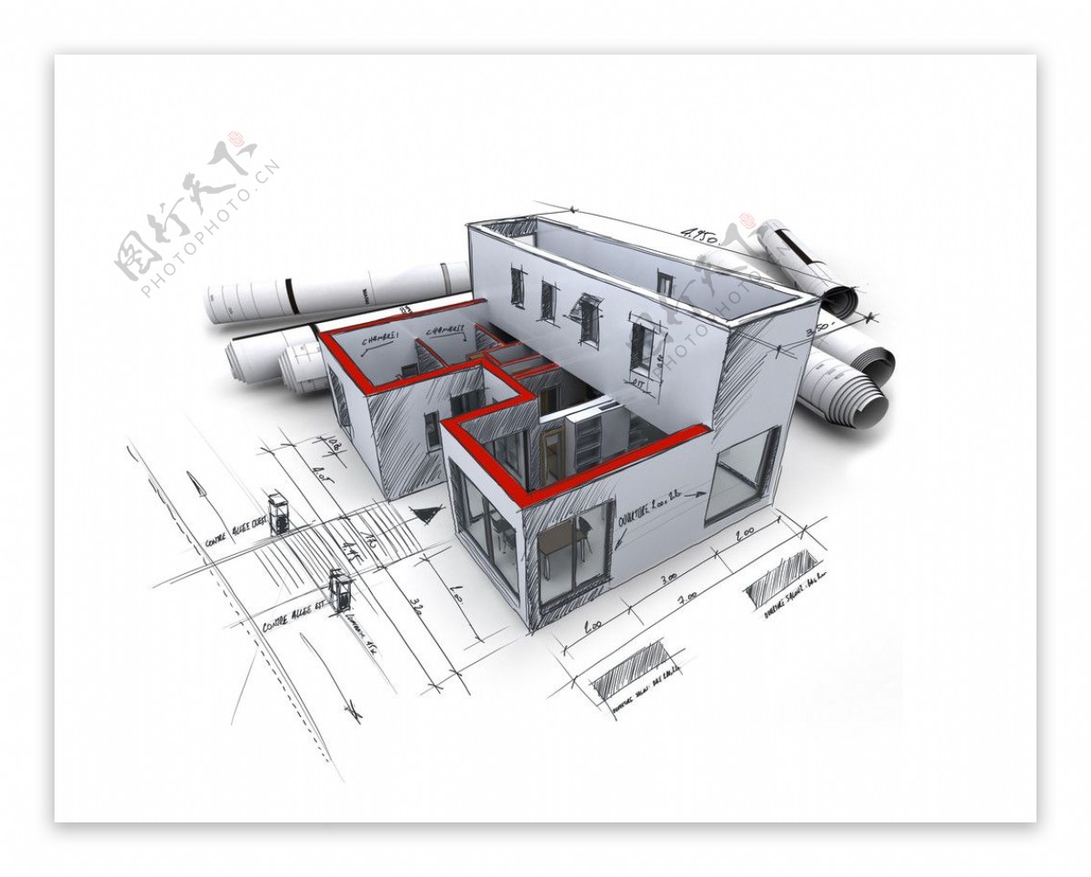 3d建筑模型图纸图片