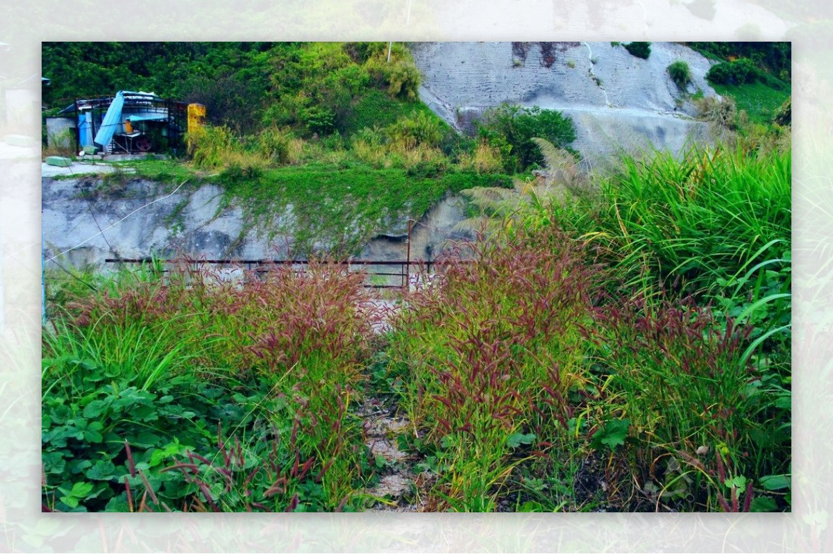 山水风景建筑工地图片