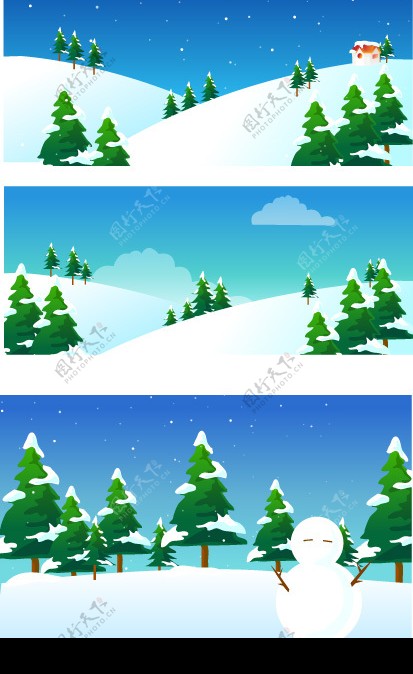 冬天矢量风景3图片