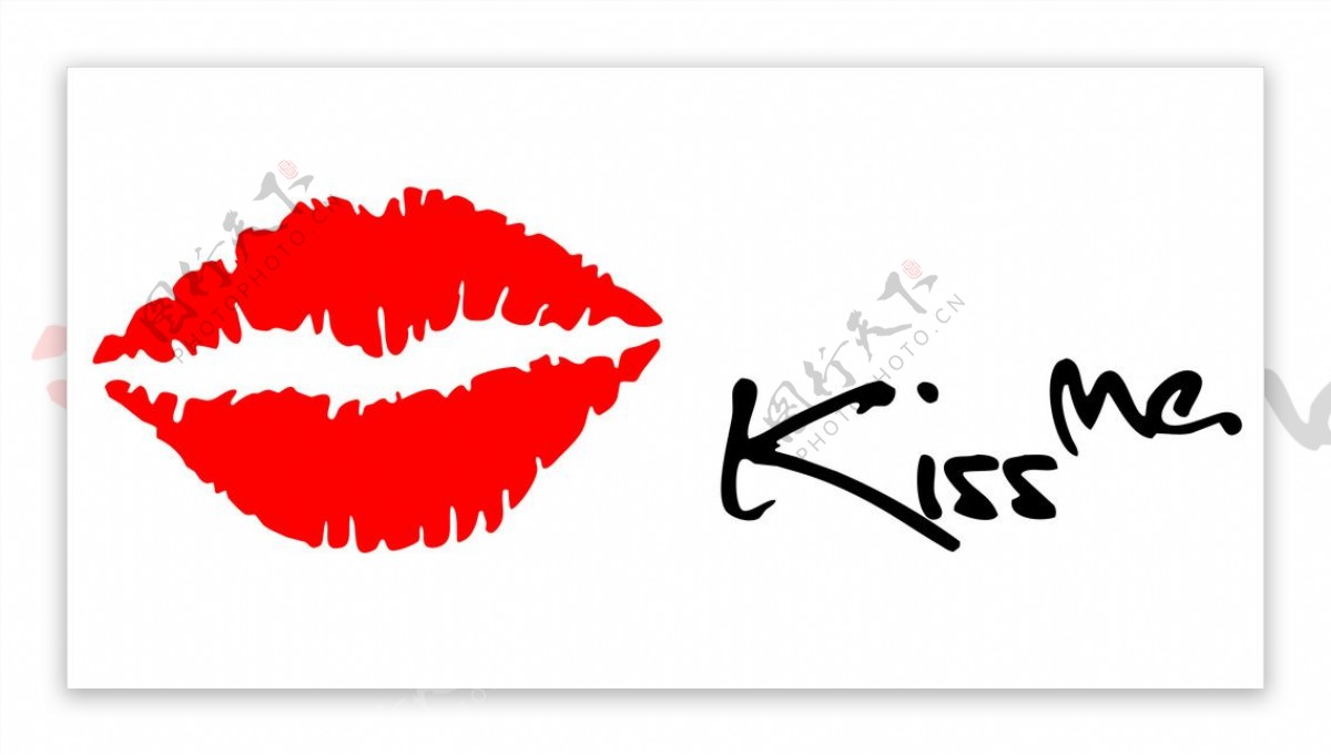 KissMe唇印墙贴纸图片