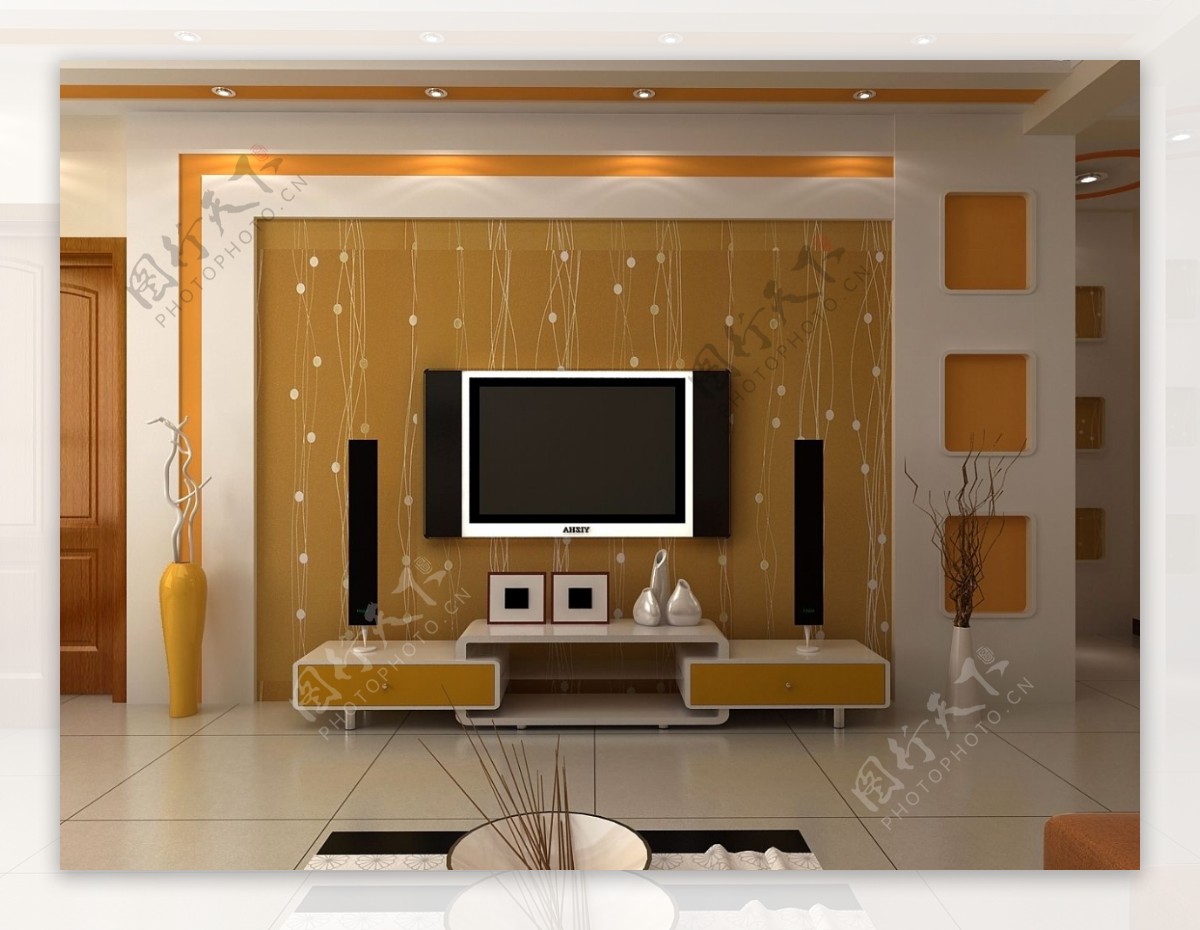 电视墙上有门怎么设计？5大设计方案实用又大气 - 家装知识 - 装一网
