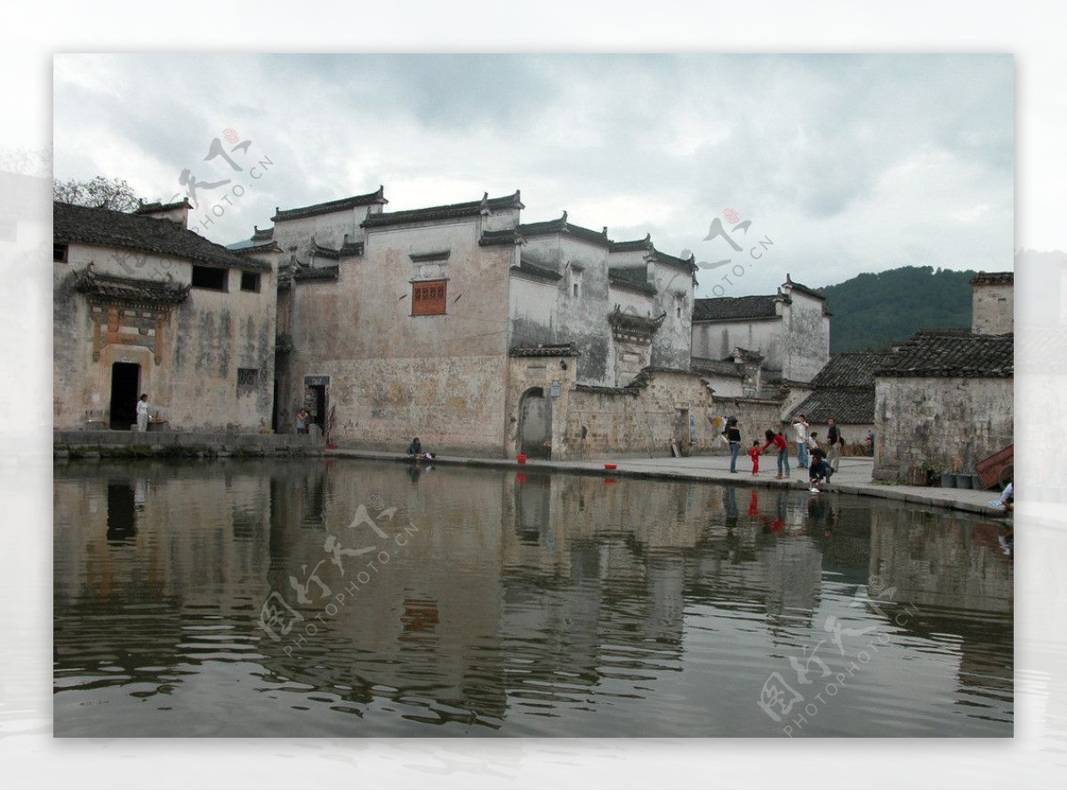 安徽黟县宏村古建筑图片