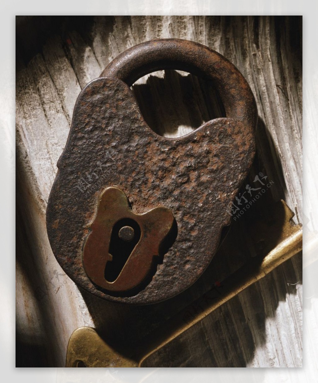 怀旧锁与钥匙图片