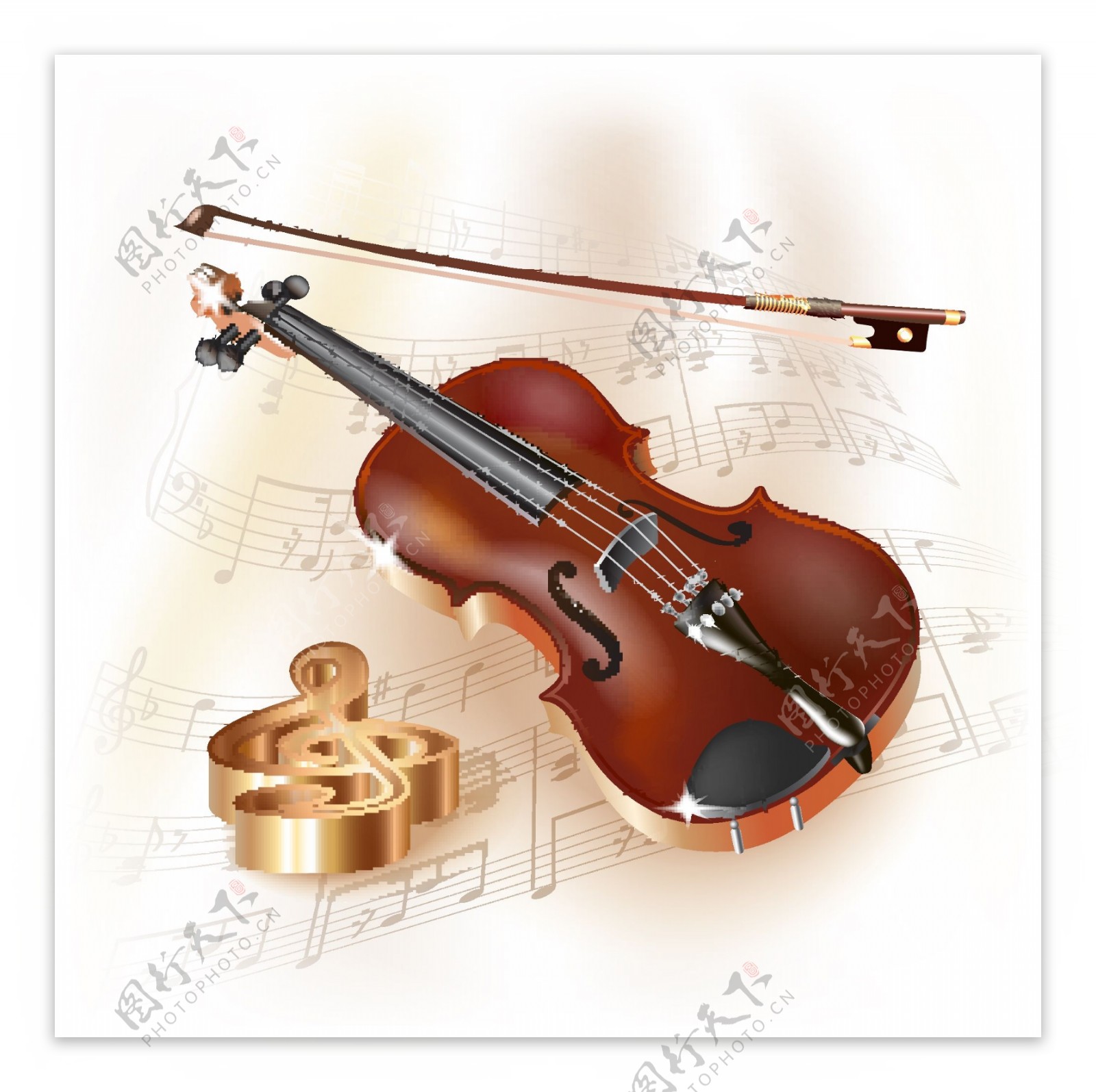 乐器小提琴图片