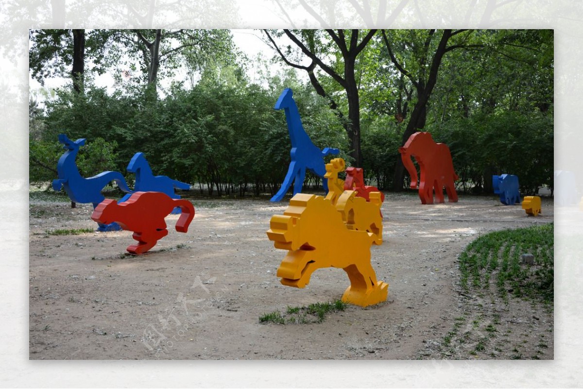 公园雕塑图片