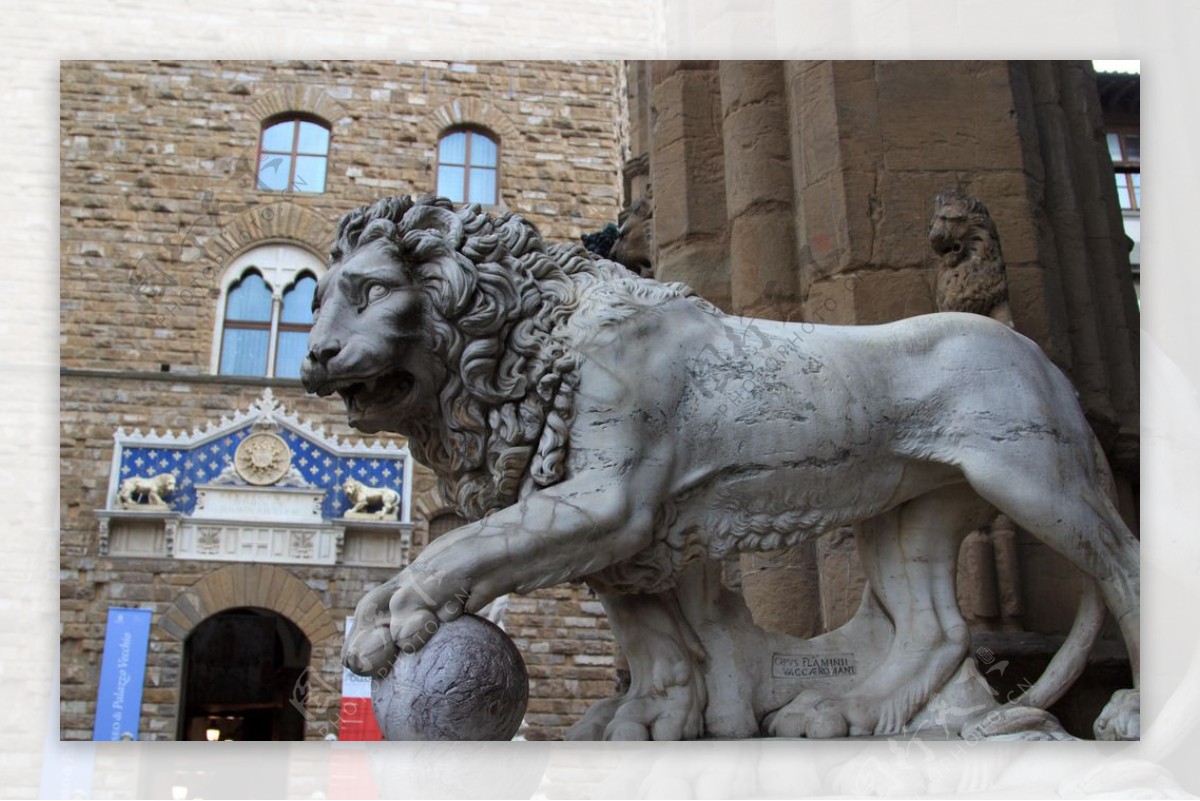 佛罗伦萨狮子雕像图片