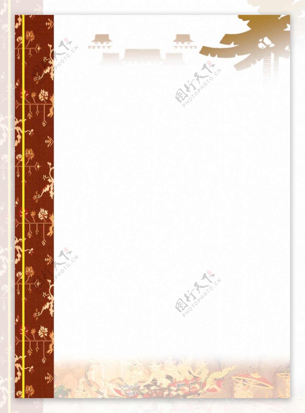 泰式傳統版菜譜內頁設計图片