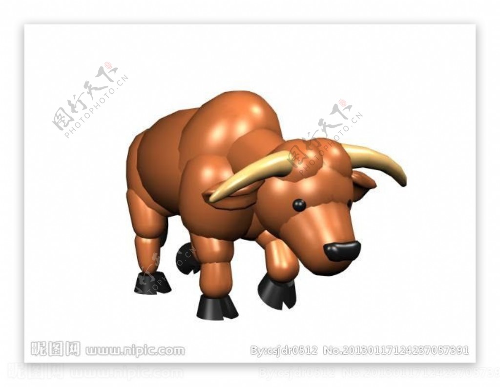 牛模型图片